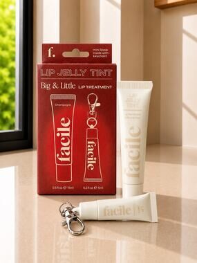 Facile Big & Little Lip Jelly Tint Champagne Duo 15ml + 5ml
